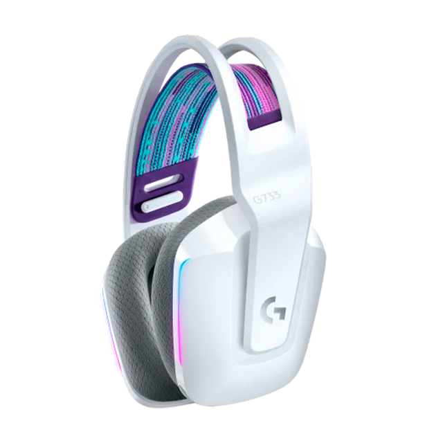 DIADEMA INALAMBRICA LOGITECH G733 RGB BLANCO PS4|PC USB  / 981-000882