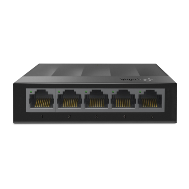 Switch Gigabit Ethernet TP-Link LS1005G | 5 Puertos a 10 / 100 / 1000 Mbps | Capacidad de Switcheo de 10 Gbit/s | No Administrable | Tecnología de Eficiencia Energética | LS1005G