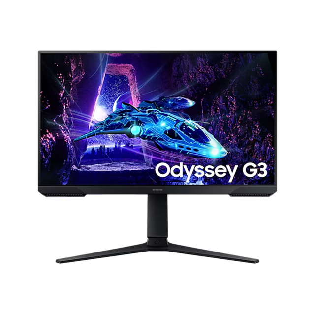 Monitor Gamer Plano Samsung Odyssey G3 G30D | 24" | 1920 x 1080 (FHD) | VA | 180Hz | 1ms (MPRT) | AMD FreeSync / HDR10 | HDMI 2.0 / DisplayPort 1.4 / Jack 3.5mm | Negro | LS24DG300ELXZX