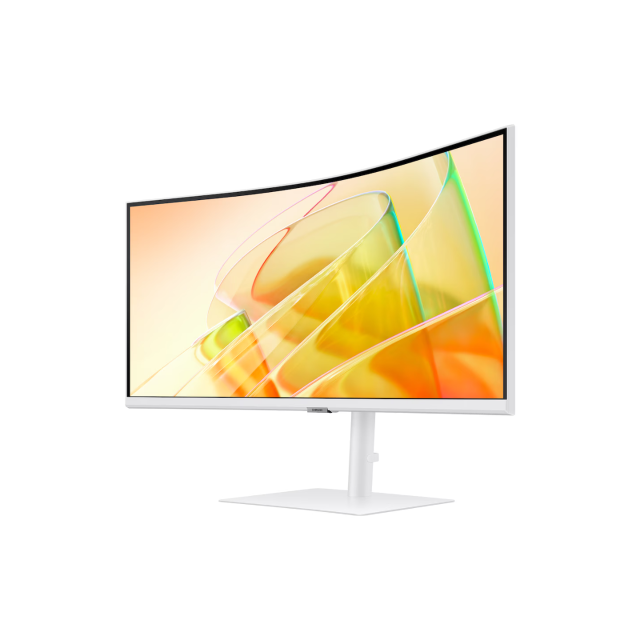 Monitor Curvo Samsung ViewFinity S6 | 34" | 3440 x 1440 (UWQHD) | VA | 100Hz | 5ms (GTG) | 1000R | Bocinas Integradas | AMD FreeSync / HDR10 | Thunderbolt 4 / HDMI 2.0 / DisplayPort 1.2 / USB 3.0 / LAN / Jack 3.5mm | Blanco | LS34C650TALXZX