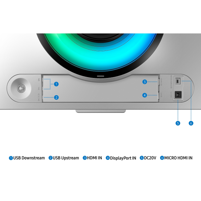 Monitor Gamer Samsung Odyssey OLED G9 G95SC | 49" | DQHD (5,120 x 1,440) | 32:9 | Curvo | 0.03ms(GTG) | 240Hz | HDMI / Micro HDMI / DisplayPort | LS49CG950SLXZX