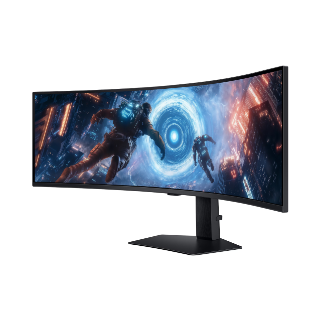 Monitor Gamer Curvo Samsung Odyssey G9 G91F | 49" | 32:9 | DQHD (5,120 x 1,440) | VA | 1ms (GtG) | 144 Hz | Pantalla Curva / UltraWide | HDMI / DisplayPort | FreeSync Premium Pro | LS49FG910ENXZX