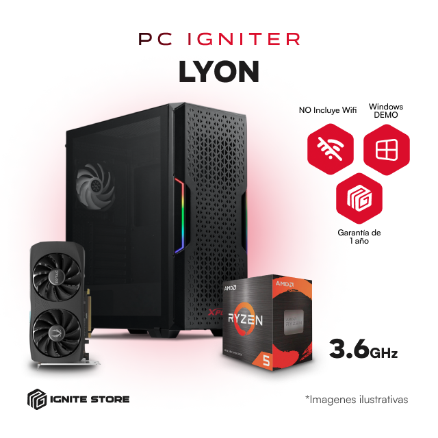 PC IGNITER LYON - R5 5500 + RTX4060