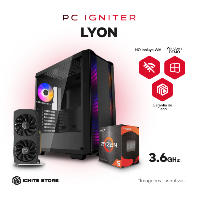 PC IGNITER LYON - R5 5500 + RTX4060