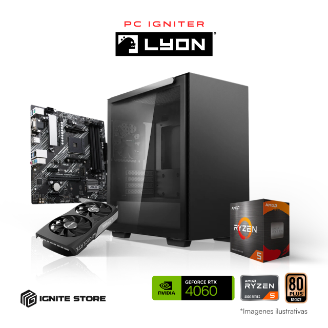 PC Igniter Lyon | R5 5500 | RTX 4060 8GB | 16GB de RAM | SSD 1TB