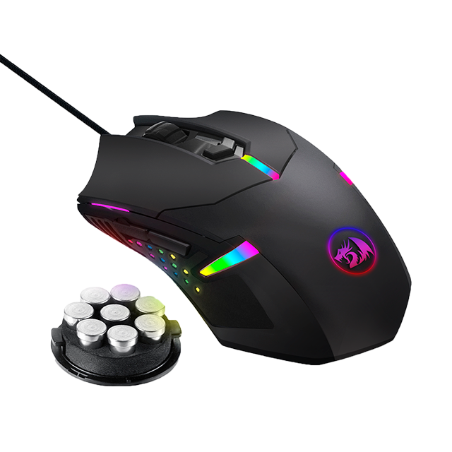 MOUSE GAMER REDRAGON CENTROPHORUS 2 RGB OPTICO USB 7200DPI - M601-RGB