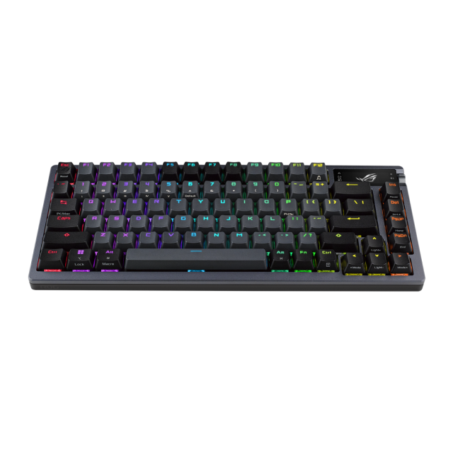 Teclado Gamer Mecánico Inalámbrico ASUS ROG Azoth | 75% | Switch ROG NX Red | Pantalla OLED de 2" y Control de 3 Vías | Conexión Trimodo 2.4 GHz / Bluetooth / Cable | Conexión a PC USB-A | Inglés | RGB | Negro | M701 ROG AZOTH/NX