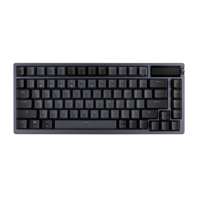 Teclado Gamer Mecánico Inalámbrico ASUS ROG Azoth | 75% | Switch ROG NX Red | Pantalla OLED de 2" y Control de 3 Vías | Conexión Trimodo 2.4 GHz / Bluetooth / Cable | Conexión a PC USB-A | Inglés | RGB | Negro | M701 ROG AZOTH/NX