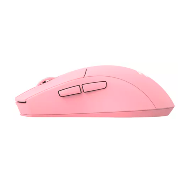 Mouse Gamer Inalámbrico Redragon K1NG PRO 1K | Switches Huano Blue Shell Blue Dot | Máx. 26000 DPI | Máx. 1000Hz | Sensor Óptico PixArt PAW3395 | 50g | 5 Botones Programables | 2.4GHz / Bluetooth / USB-A | RGB | Rosa | M916P-PRO-1K