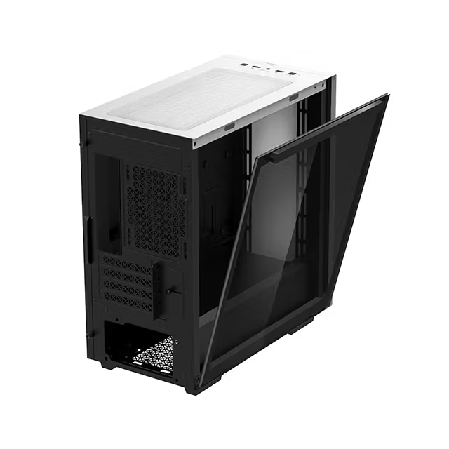 Gabinete DeepCool MACUBE 110 WH | Mini Torre | Micro-ATX / Mini-ITX | USB-A 3.0 | Incluye 1 Ventilador | Cristal Templado Magnético | Blanco | MACUBE 110 WH