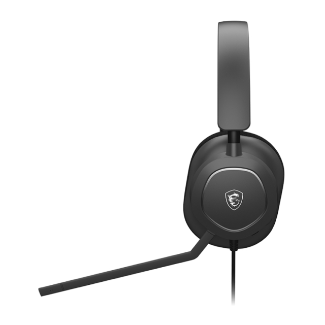 Diadema Alámbrica MSI MAESTRO 300 | Micrófono Unidireccional | Almohadillas Intercambiables | Nahimic: Audio Surround 3D | USB-C a USB-A | PC / Nintendo Switch / PlayStation / Móvil | Negro | MAESTRO 300