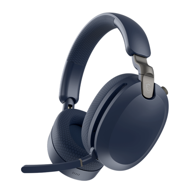 Diadema Gamer Inalámbrica MSI MAESTRO 500 WIRELESS | Micrófono Volteable | Hasta 90 Horas de Batería | Drivers 40mm | ANC | Nahimic | 2.4GHz / Bluetooth 5.4 / 3.5mm | PC / Mac / PS4 / PS5 / Xbox / Switch / Android / iOS | Azul | MAESTRO 500 W NAVY