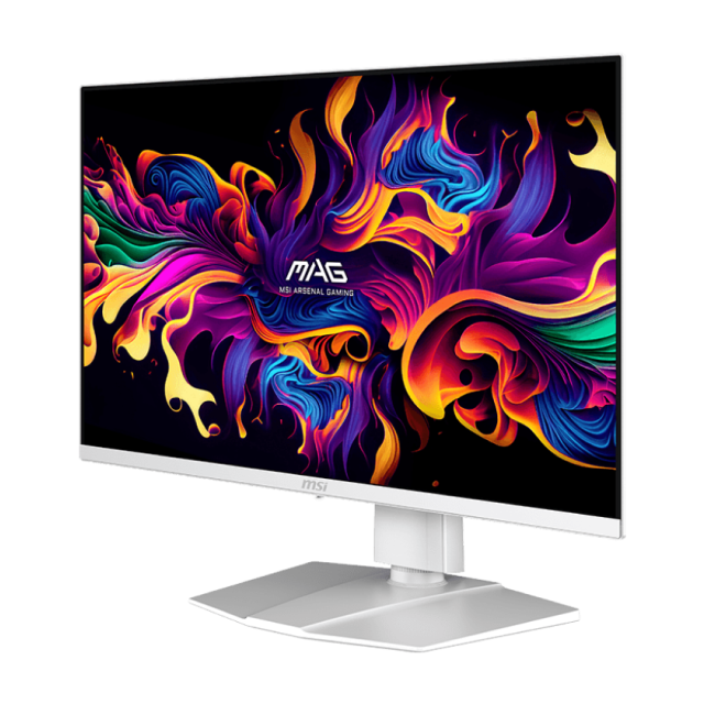 Monitor Gamer Plano MSI MAG 272QPW QD-OLED X28 | 26.5" | 2560 x 1440 (WQHD) | QD-OLED | 280 Hz | 0.03 ms (GTG) | FreeSync / G-Sync | HDMI 2.1 / DisplayPort 1.4a / USB-C / Jack 3.5 mm | Blanco | MAG 272QPW QD-OLED X28