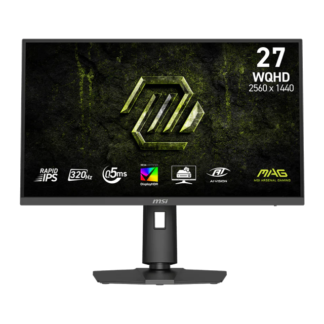 Monitor Gamer Plano MSI MAG 274QPF X32 | 27" | 2560 x 1440 (WQHD) | IPS | 320Hz | 0.5ms (GTG) | Adaptive Sync / DisplayHDR 400 | HDMI 2.1 / DisplayPort 1.4a / Jack 3.5mm | Negro | MAG 274QPF X32