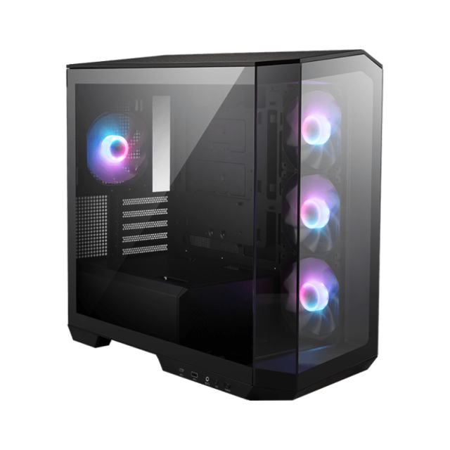 Gabinete MSI MAG PANO M100R PZ Negro MATX Cristal Templado 4 Ventiladores ARGB - MAG PANO M100R PZ