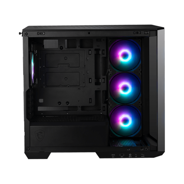 Gabinete MSI MAG PANO M100R PZ Negro MATX Cristal Templado 4 Ventiladores ARGB - MAG PANO M100R PZ