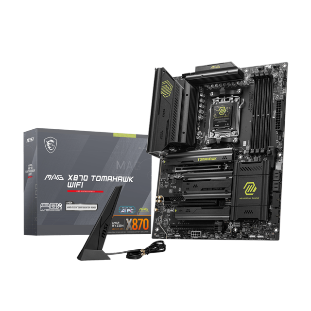 Tarjeta Madre MSI MAG X870 TOMAHAWK WIFI | ATX | AMD X870 | AM5 | DDR5 256GB (Máx) | HDMI / Type-C DisplayPort | Wi-Fi 7 / Bluetooth 5.4 | MAG X870 TOMAHAWK WIFI