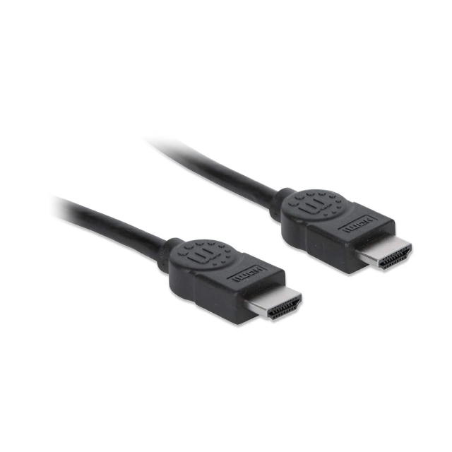 Cable HDMI Manhattan | 10m (33 ft.) | HDMI Macho a HDMI Macho | HDMI de Alta Velocidad | 1080p | Blindado | Color Negro | 322539