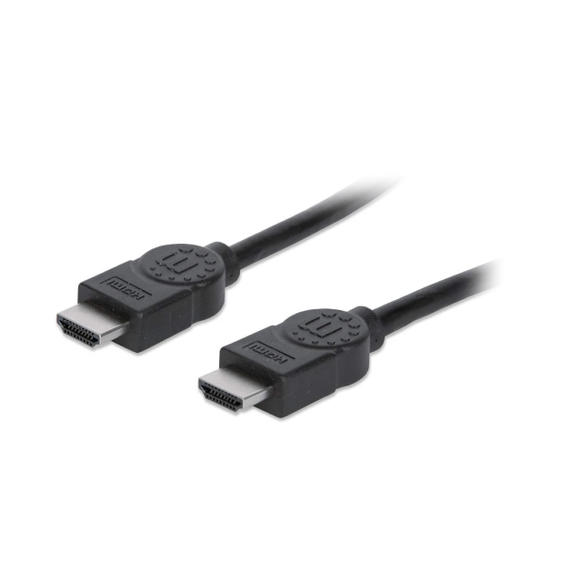 Cable HDMI Manhattan | 10m (33 ft.) | HDMI Macho a HDMI Macho | HDMI de Alta Velocidad | 1080p | Blindado | Color Negro | 322539