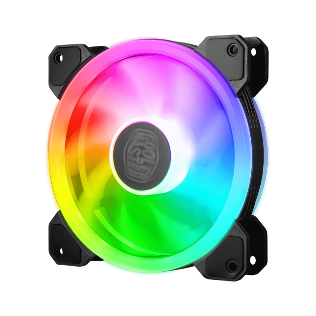 Ventilador CoolerMaster Masterfan MF120 S3 | 120mm | ARGB | Hasta 1800RPM |  8 - 27 dBA | MFW-B2DN-18NPA-S3