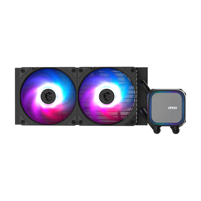 Enfriamiento Líquido MSI MAG CORELIQUID A13 240 | 240 mm | 3800 RPM | 20 dBA | AM5 / AM4 | LGA 1851 / 1700 | ARGB | Negro | MAG CORELIQUID A13 240