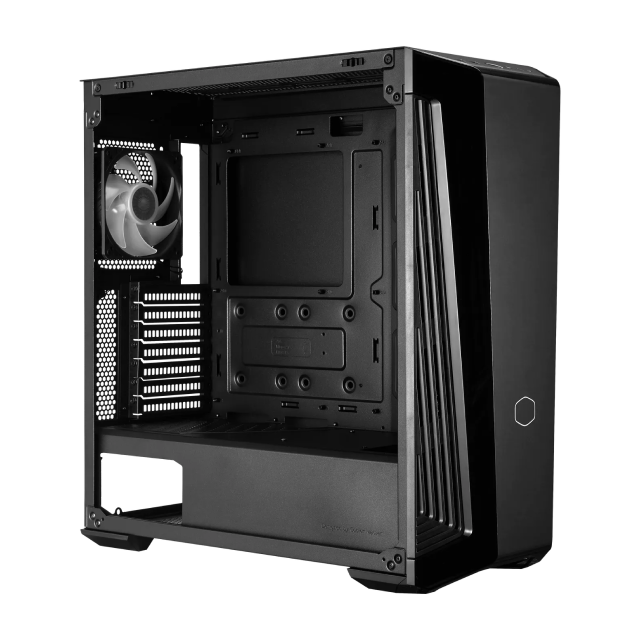 Gabinete Cooler Master MasterBox 540 | Media Torre | E-ATX / ATX / Micro-ATX / Mini-ITX | USB-A 3.2 / USB-C 3.2 | 1 Ventilador ARGB Preinstalado | Panel Frontal ARGB | Cristal Templado | Negro | MB540-KGNN-S00