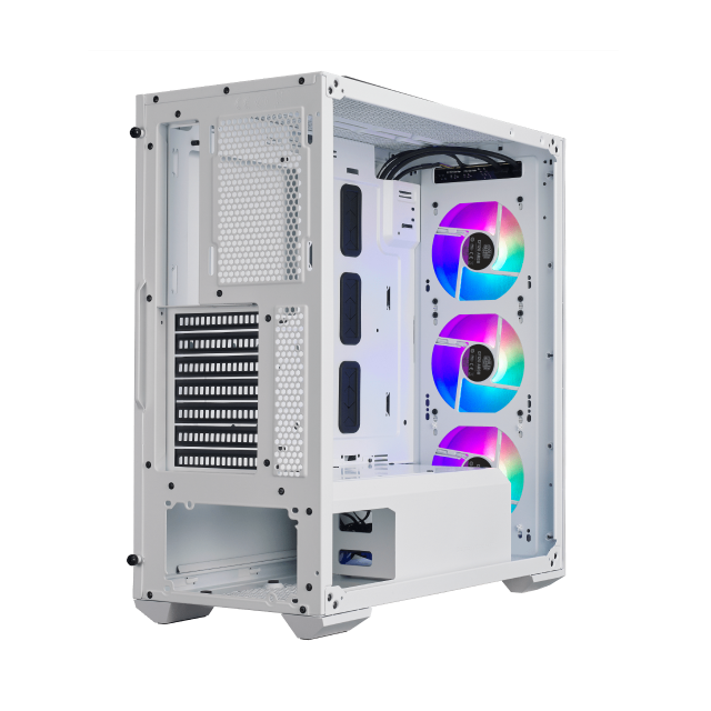 Gabinete Cooler Master TD500 MESH White | Mid Tower | E-ATX / ATX / Micro ATX | 3 Ventiladores ARGB preinstalados | Color Blanco | MCB-D500D-WGNN-S01