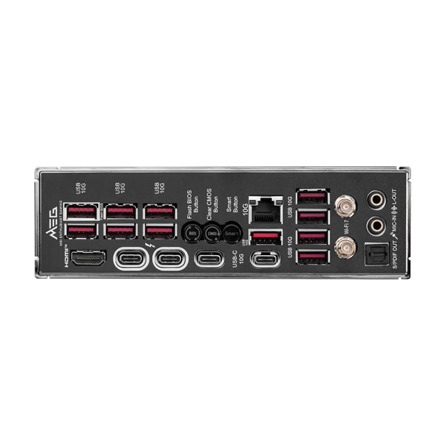 Sobre Pedido | Tarjeta Madre MSI MEG Z890 ACE | ATX | Socket LGA 1851 | Chipset Intel Z890 | 4 x DDR5 (Hasta 256GB) | 1 x HDMI / 2 x USB-C | Wi-Fi 7 | Bluetooth 5.4 | RGB | Negro | MEG Z890 ACE
