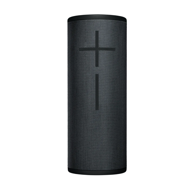 Bocina Portátil Logitech MEGABOOM 3 | Bluetooth | Sonido inmersivo de 360 grados | Resistente al agua | 20 horas de duración de batería | Color Night Black | 984-001396