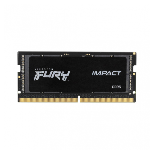 Memoria RAM SODIMM DDR5 | 32GB | 4800MT/s | CL38 | Color Negro| Kingston Fury Impact | KF548S38IB-32