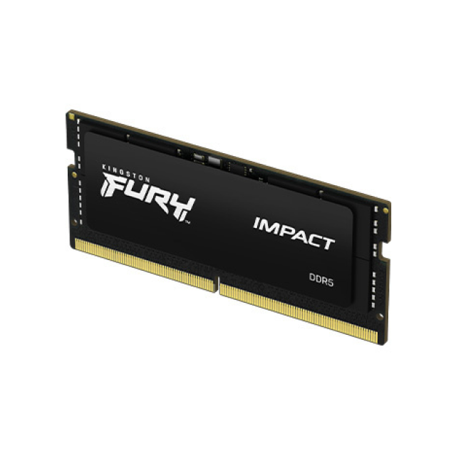 Memoria RAM SODIMM DDR5 | 32GB | 4800MT/s | CL38 | Color Negro| Kingston Fury Impact | KF548S38IB-32