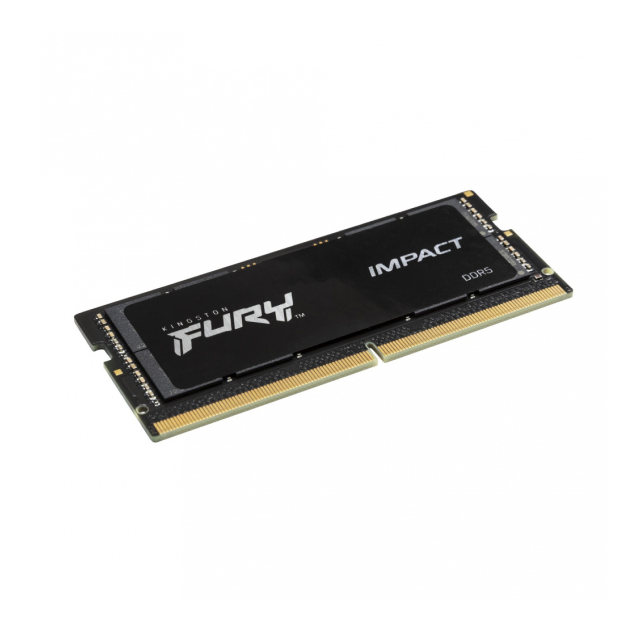 Memoria RAM SODIMM DDR5 | 32GB | 4800MT/s | CL38 | Color Negro| Kingston Fury Impact | KF548S38IB-32