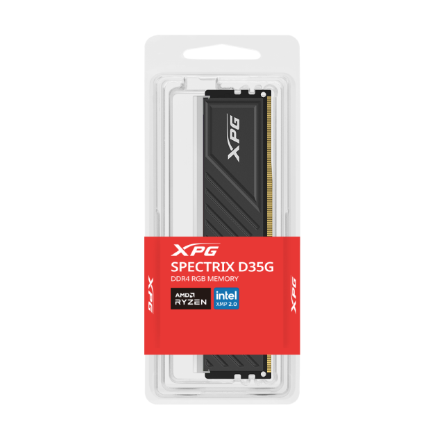 Memoria RAM XPG Spectrix D35G RGB | DDR4 |  3200MHz | 8GB | CL16 | Negro | AX4U32008G16A-SBKD35G