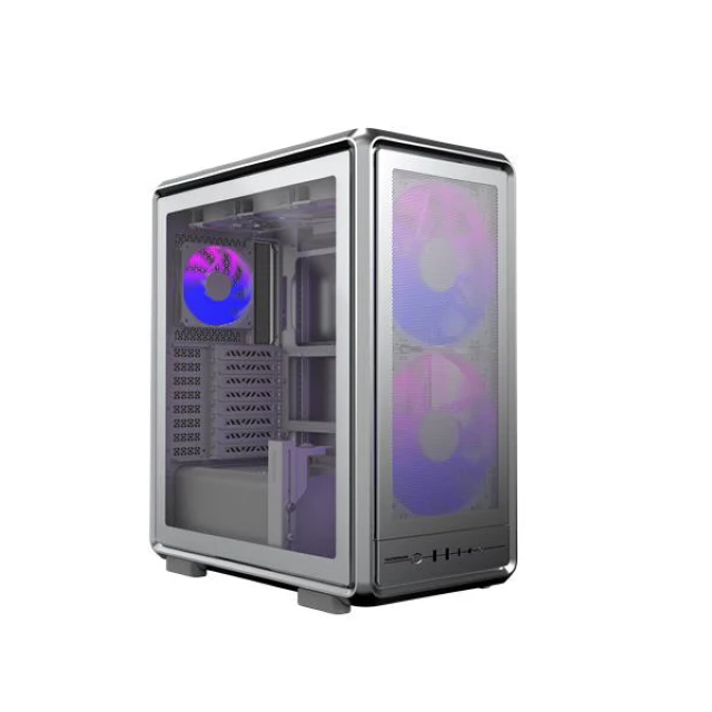 Gabinete Cooler Master MasterFrame 500 Mesh | Media Torre | ATX / Micro-ATX / Mini-ITX | USB-C 3.2 / USB-A 3.2 | Cristal Templado | Incluye 3 Ventiladores | Panel Frontal Mesh | Alto Airflow | Blanco | MF500M-SHNN-S00