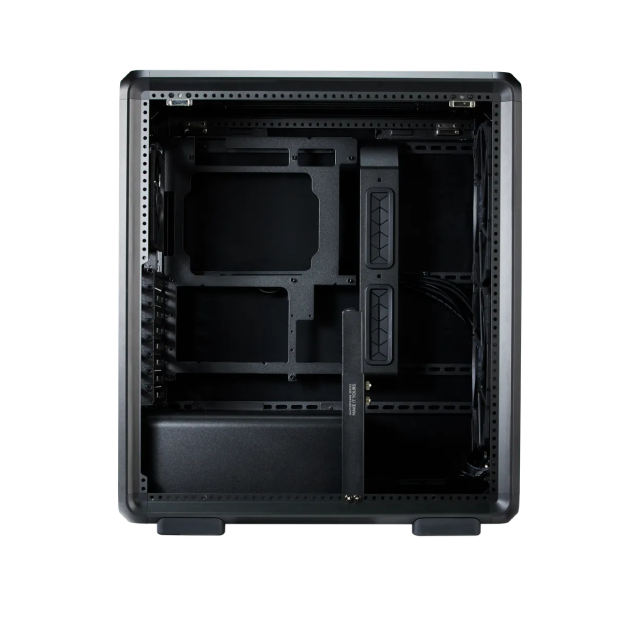Gabinete Cooler Master MasterFrame 500 Mesh | Media Torre | ATX / Micro-ATX / Mini-ITX | USB-A 3.0 | 3 Ventiladores Preinstalados | Panel Frontal Mesh de Alto Airflow | Cristal Templado | Negro | MF500M-KHNN-S01