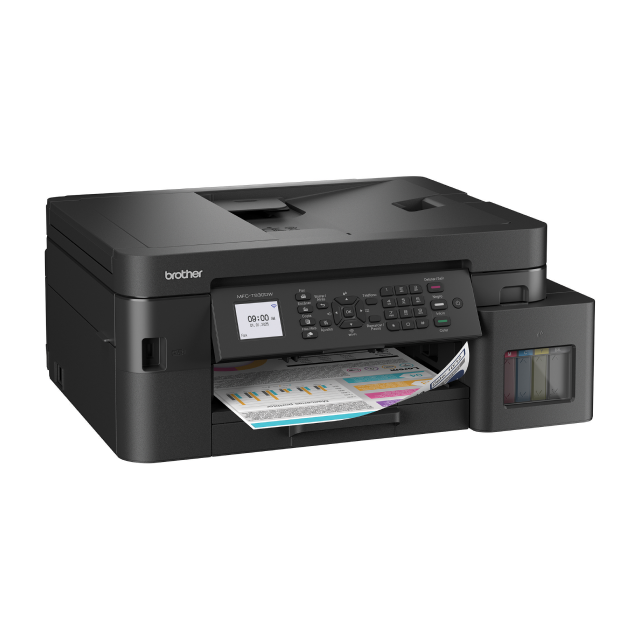 Impresora Multifuncional Brother MFC-T930DW | Pantalla LCD | Conectividad Inalámbrica / USB 2.0 | Impresión Dúplex | Hasta 30 ppm en Negro / Hasta 26 ppm a Color | Incluye Kit de Tintas | MFCT930DW