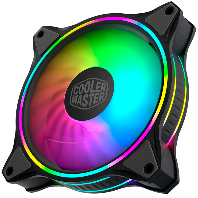 Kit de 3 Ventiladores Cooler Master MasterFan MF120 Halo 3in1 - Negro - ARGB - 120mm - Incluye Controlador