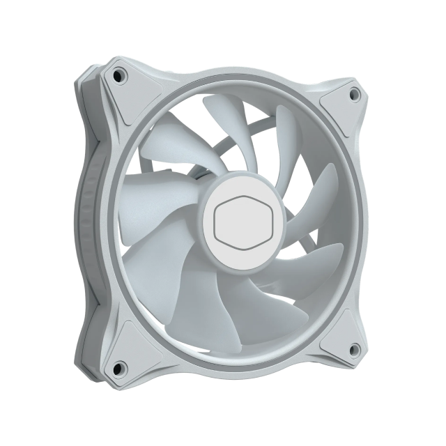 Ventilador CoolerMaster Masterfan MF120 HALO White Edition | 120mm | RGB |  6 - 30 dBA | 1800 RPM | MFL-B2DW-18NPA-R1