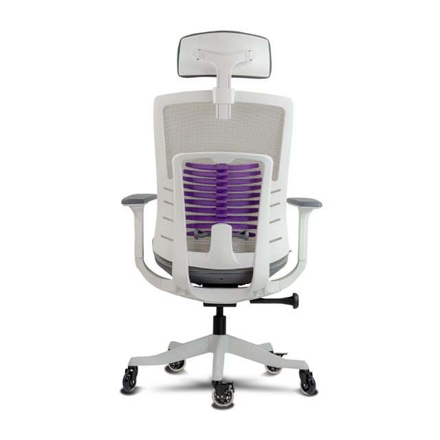 Silla Gamer Munfrost Nash | Hasta 180 kg | Soporte Lumbar Ajustable | Descansabrazos 3D | Estrella Metálica | Blanco | MFMSIN1W