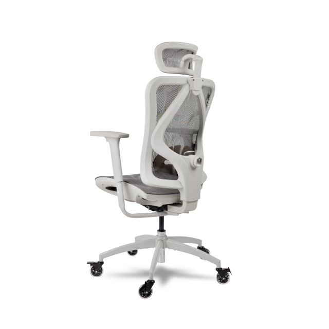 Silla Gamer Munfrost NEXUS | Hasta 180kg | Ruedas tipo patín | Soporte Lumbar | Color Blanco | MFMSIN2W