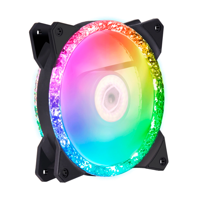 Kit de 3 Ventiladores Cooler Master MasterFan MF120 Prismatic 3in1 - Negro - ARGB - 120mm - Incluye Controlador