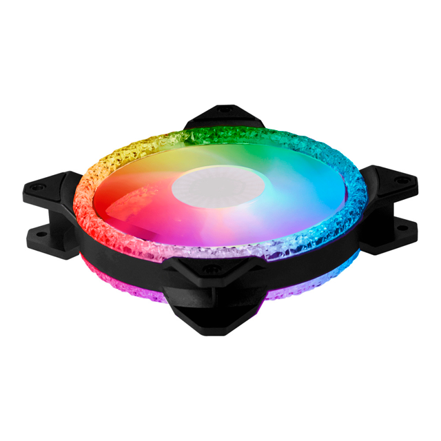 Kit de 3 Ventiladores Cooler Master MasterFan MF120 Prismatic 3in1 - Negro - ARGB - 120mm - Incluye Controlador