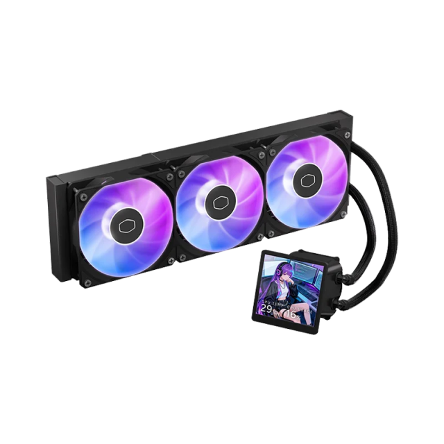 Enfriamiento Líquido Cooler Master MasterLiquid Core LCD 360 | 360 mm | Pantalla LCD 4" | AM5 / AM4 | LGA 1851 / 1700 / 1200 / 1150 / 1151 / 1155 / 1156 | ARGB | Negro | MLX-D36M-A18PA-RL
