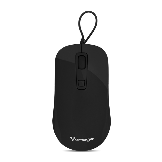 Mouse Alámbrico Vorago MO-102 | 1000 a 1600 DPI | Sensor Óptico | Negro | MO-102