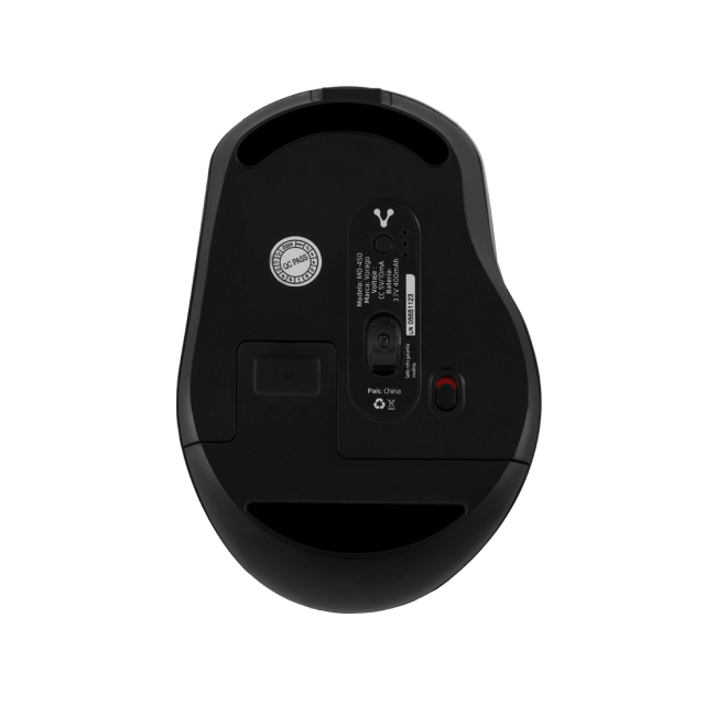 Mouse Inalámbrico Vorago MO-450 | 1,600 DPI | USB 2.4G | Bluetooth 5.0 | USB C | Recargable | MO-450