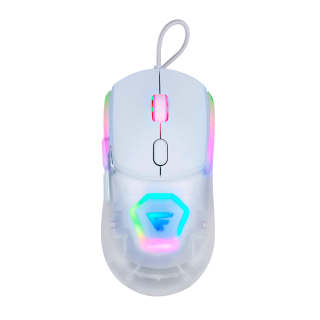 Mouse Alámbrico Game Factor MOG530-WH | RGB | 12,000 DPI | Sensor Pixart 3327 | MOG530-WH