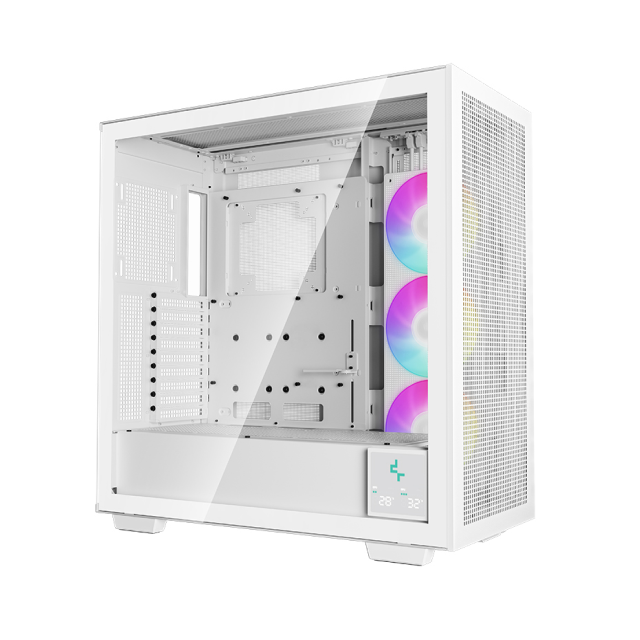 Gabinete DeepCool Morpheus | E-ATX / ATX / M-ATX / Mini-ITX | 1 ventilador ARGB de 420 mm (3 en 1) Instalado | USB C |  R-MORPHEUS-WHAPA1-A-1