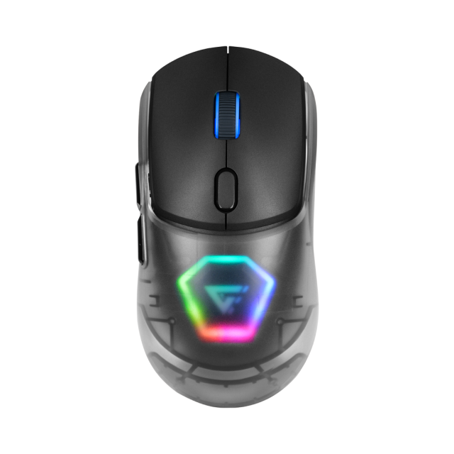 Mouse Inalámbrico Game Factor MOW700-BK | 26,000 DPI |  Sensor Pixart 3395 | Baja Latencia | 3 carcasas intercambiables | MOW700-BK