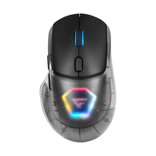 Mouse Inalámbrico Game Factor MOW700-BK | 26,000 DPI |  Sensor Pixart 3395 | Baja Latencia | 3 carcasas intercambiables | MOW700-BK