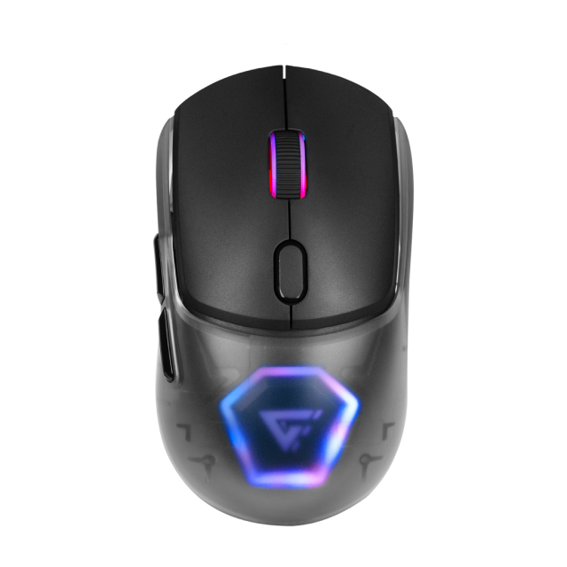 Mouse Inalámbrico Game Factor MOW700-BK | 26,000 DPI |  Sensor Pixart 3395 | Baja Latencia | 3 carcasas intercambiables | MOW700-BK